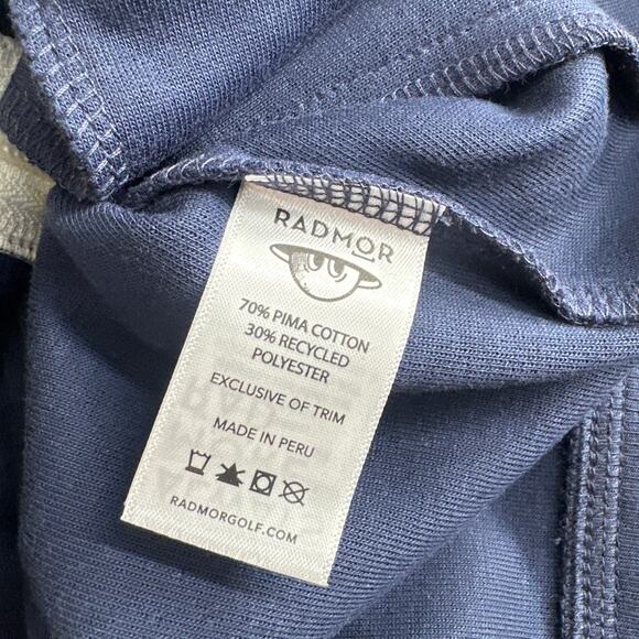 Radmor Golf Men's Navy/Snow White Chappie Recycled Jacket Size M - Picture 9 of 11
